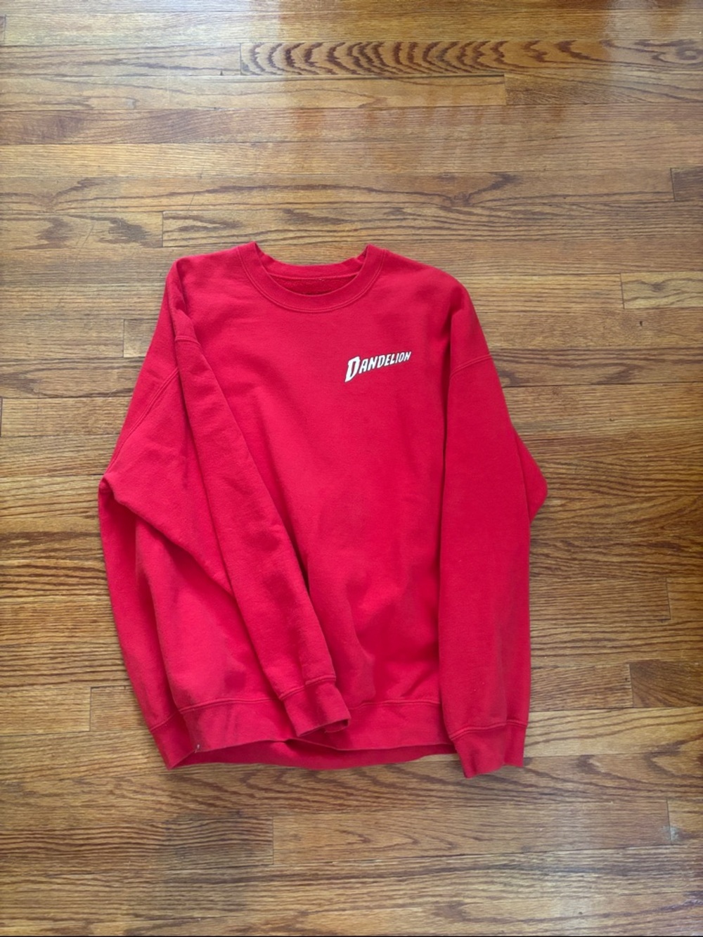 Men's Red Crewneck Sweatshirt
